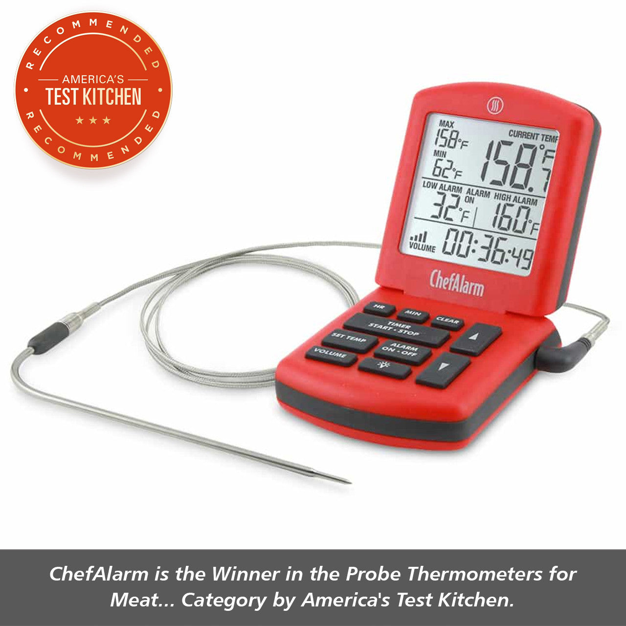ThermoWorks ChefAlarm® Cooking Alarm Thermometer and Timer