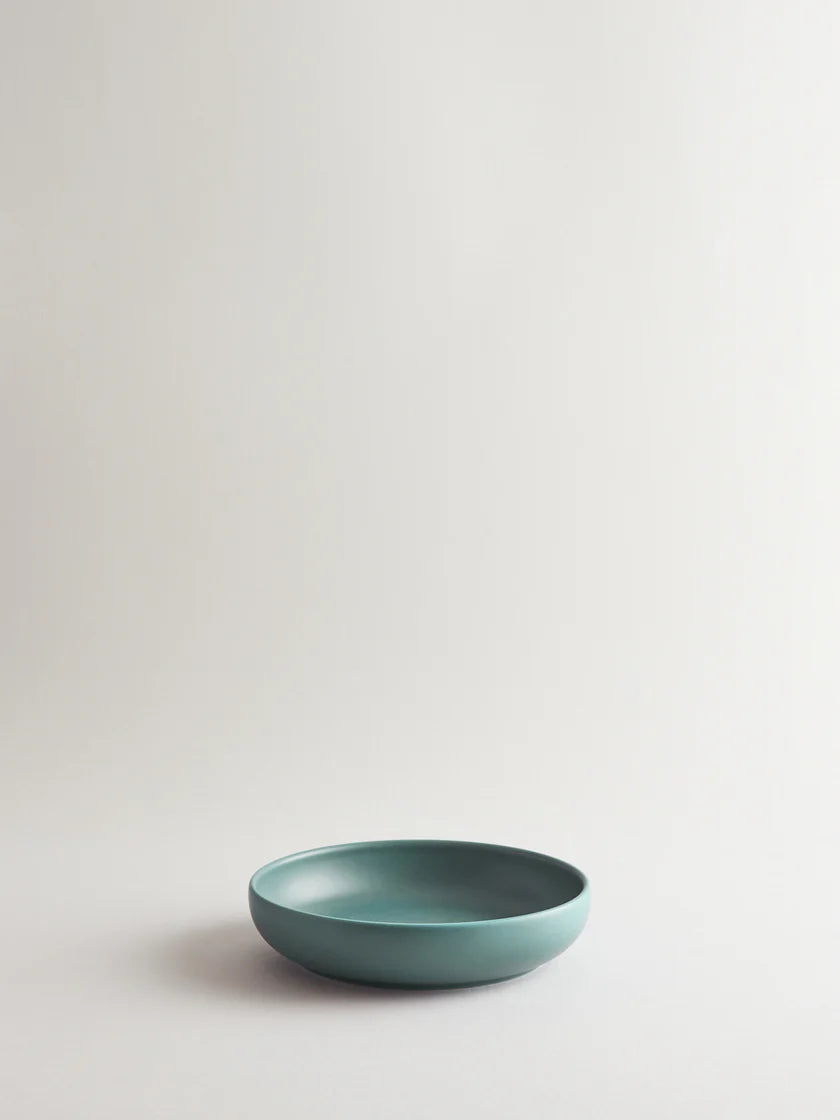 R+D.LAB Bilancia Medium Flat Bowl | Nile Blue