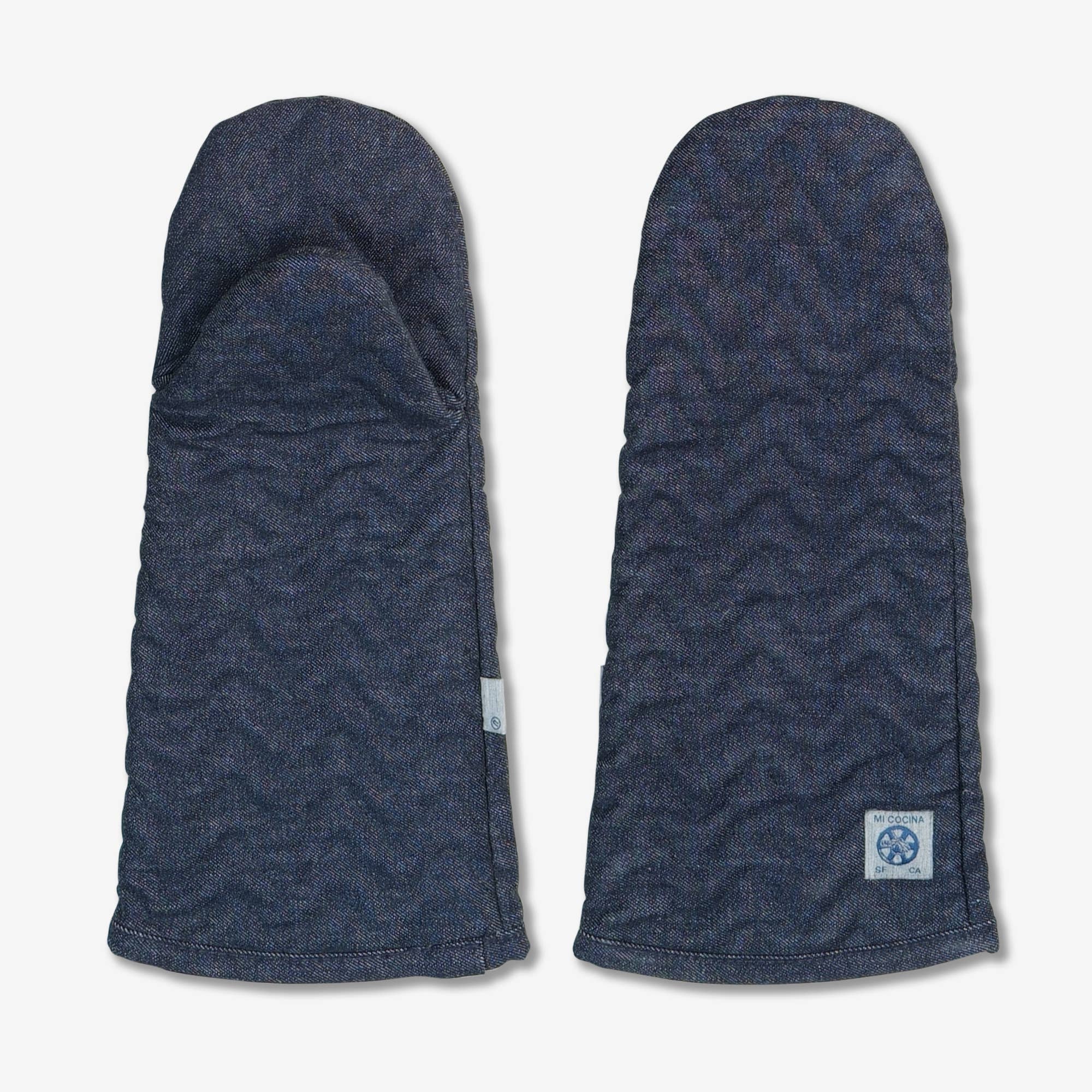 El Herringbone Oven Mitt (Large): Raw