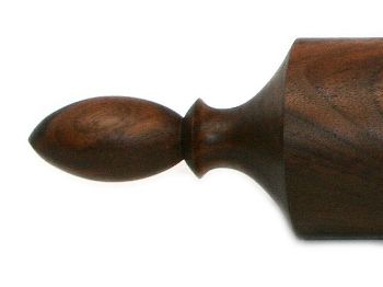 Vermont Rolling Pins Flame Rolling Pin in Walnut