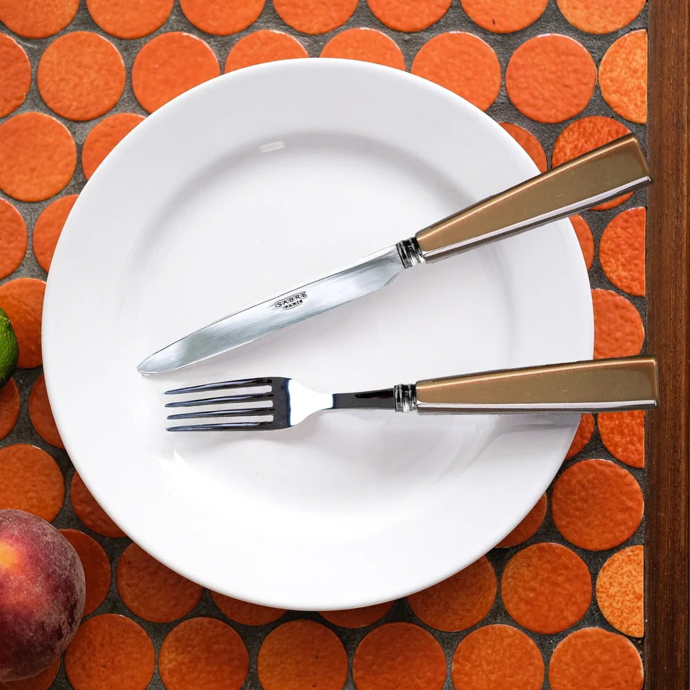 Sabre Icone Dinner Fork in Caramel