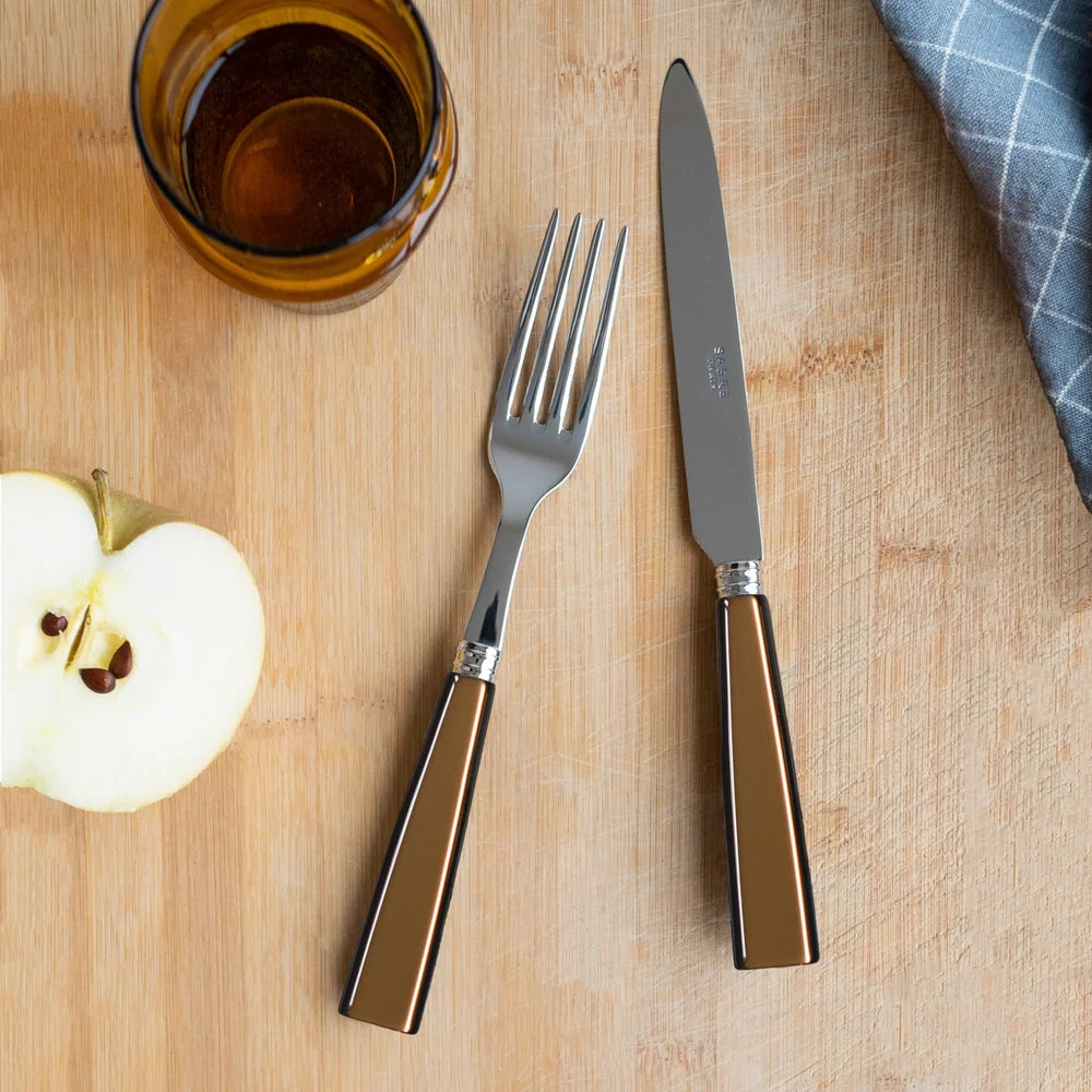 Sabre Icone Dinner Fork in Caramel