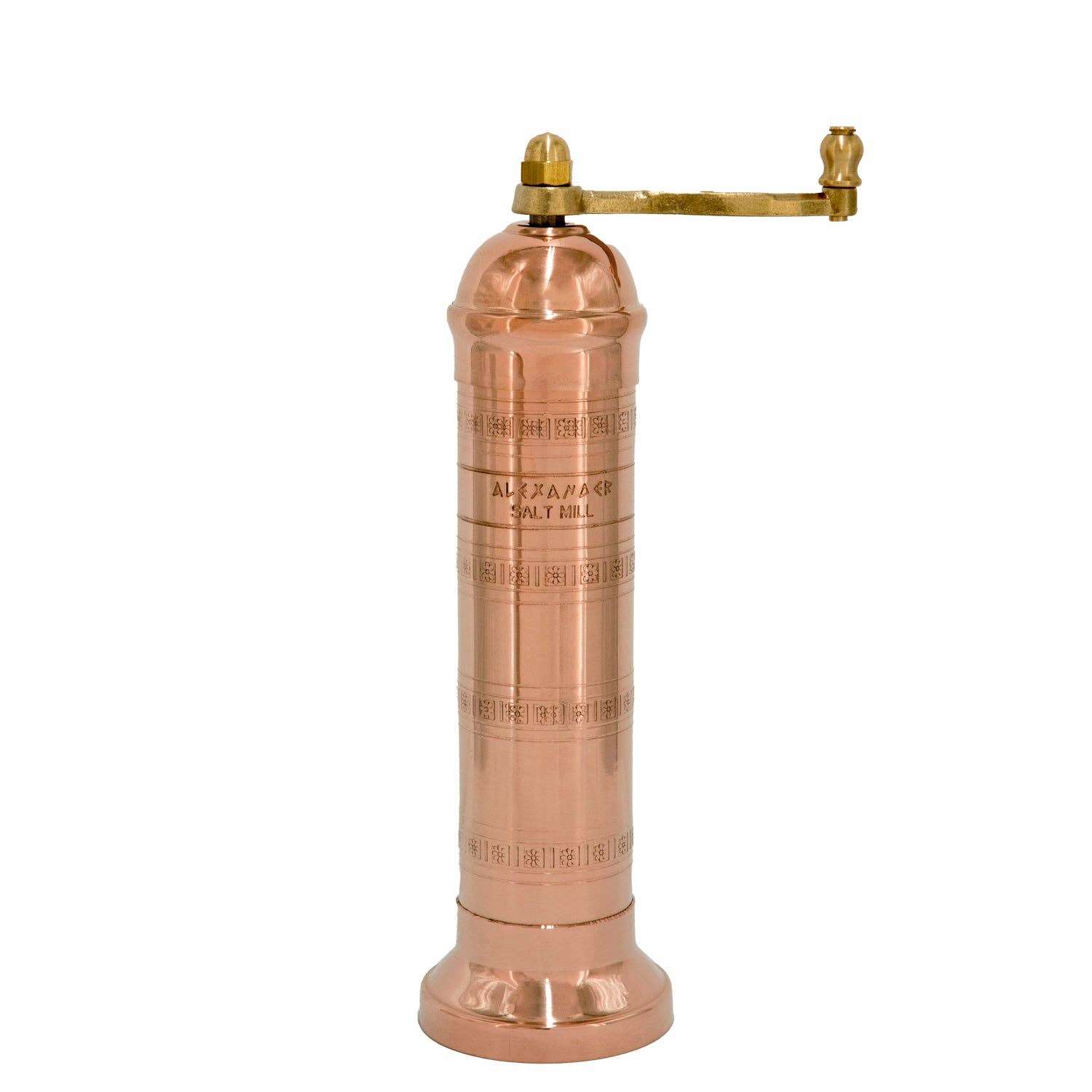 The Original Greek Salt Mill - 8": 8" Brass Salt Mill