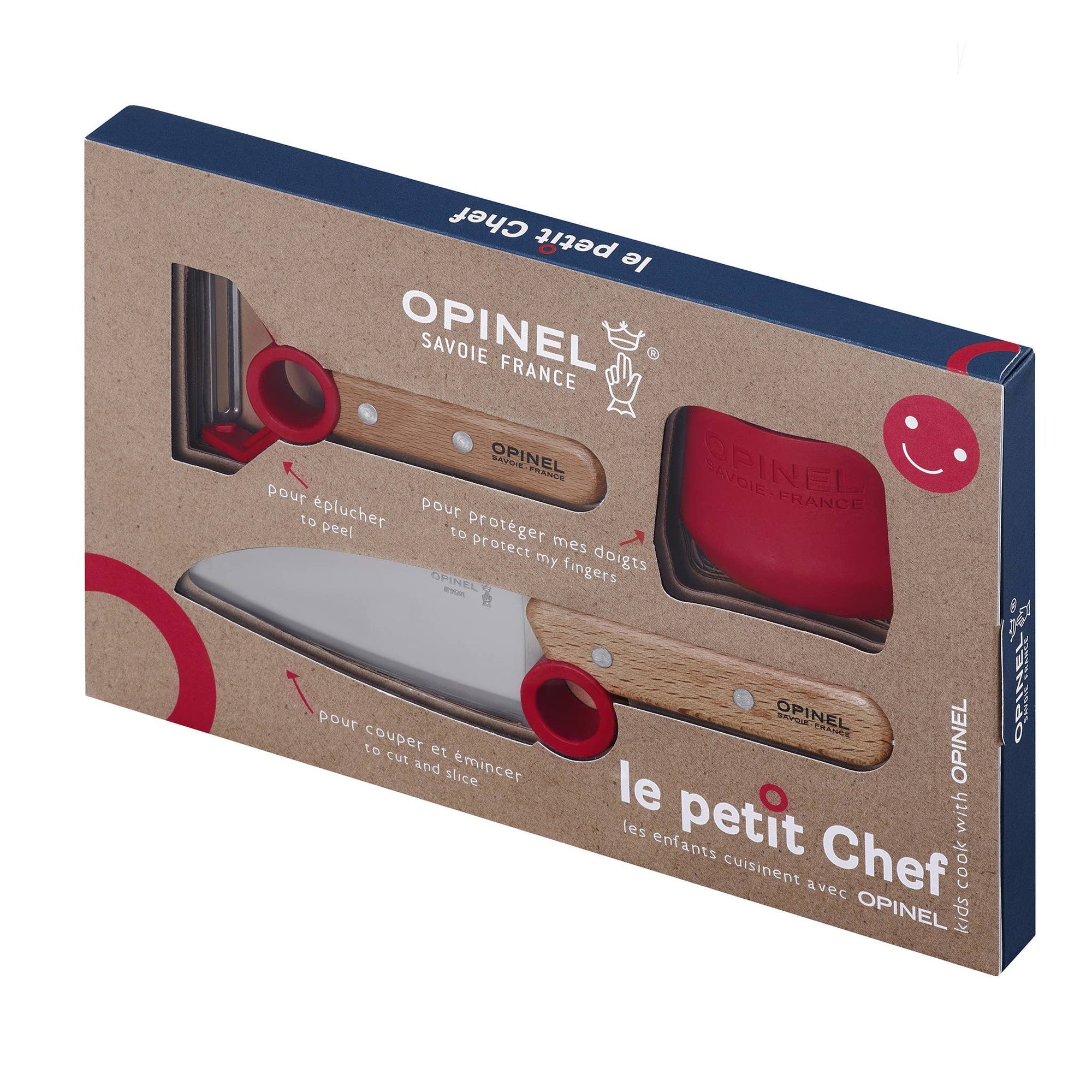 Le Petit Chef 3pc Knife Set (New Colors): Red