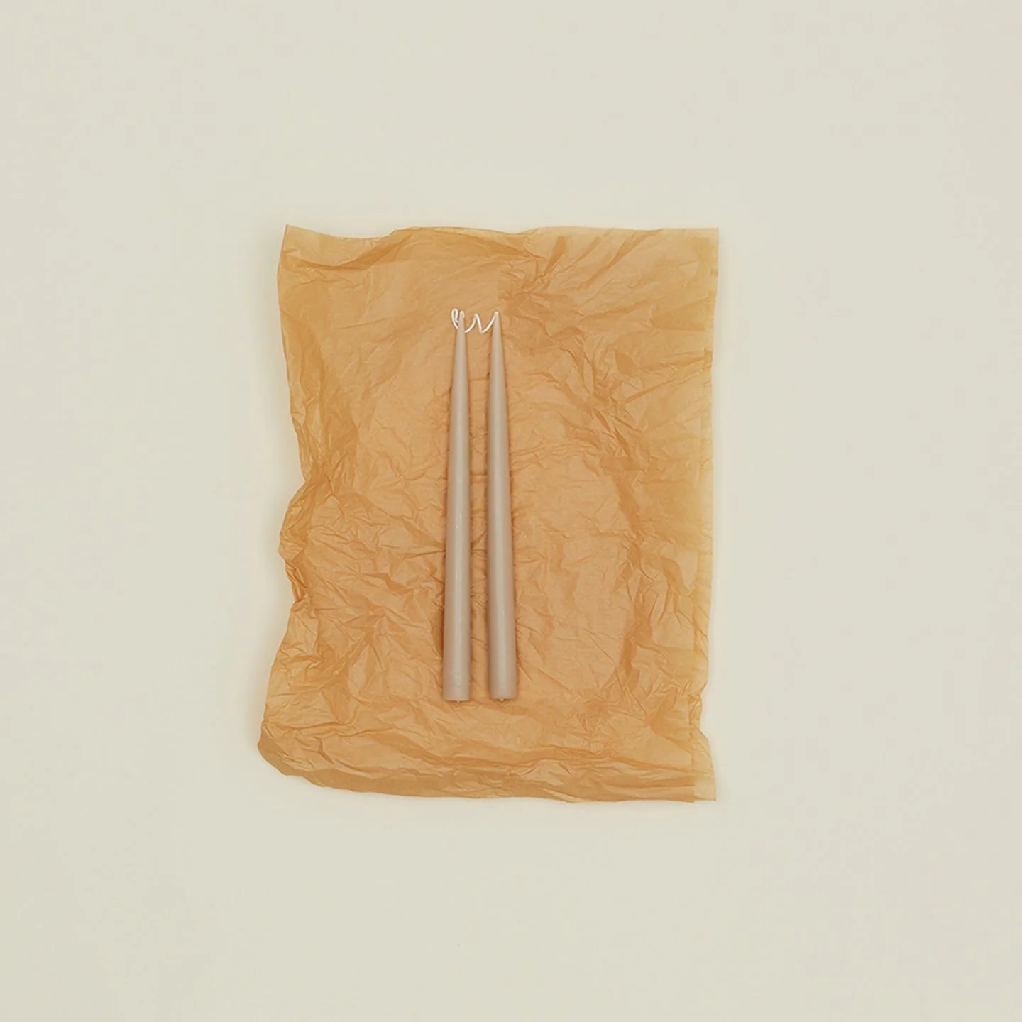 Danica Hand Dipped Tapers - Taupe