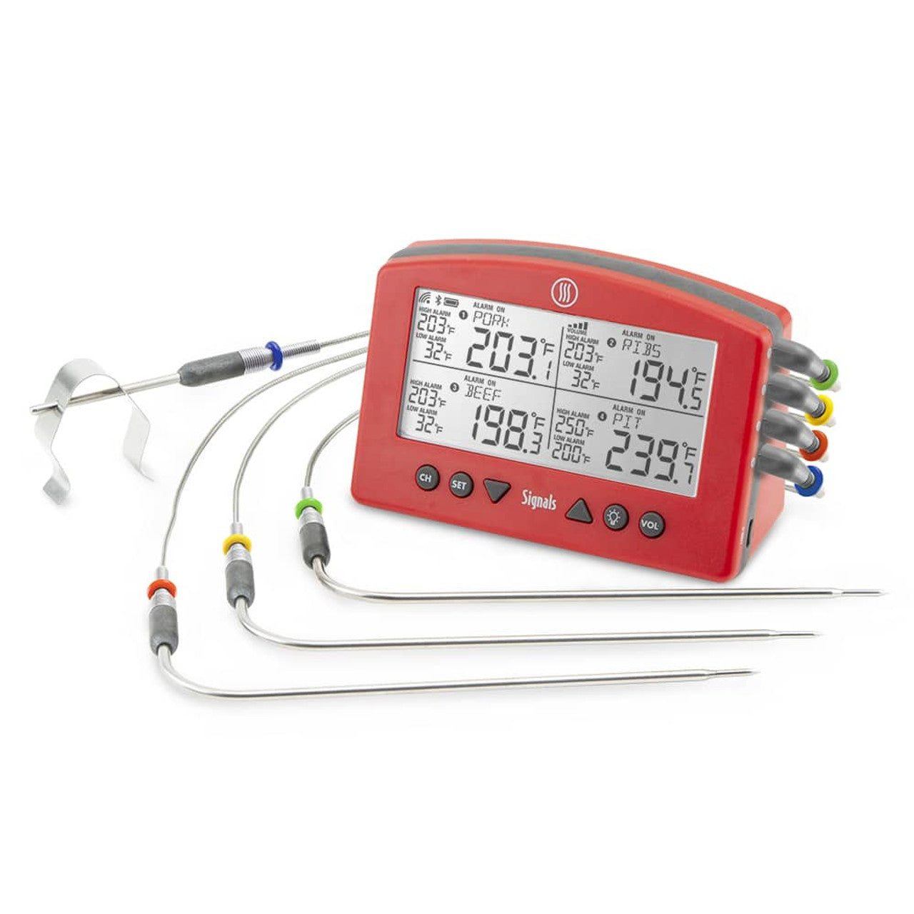 ThermoWorks Signals™ BBQ Alarm Thermometer with Wi-Fi and Bluetooth® Wireless Technology