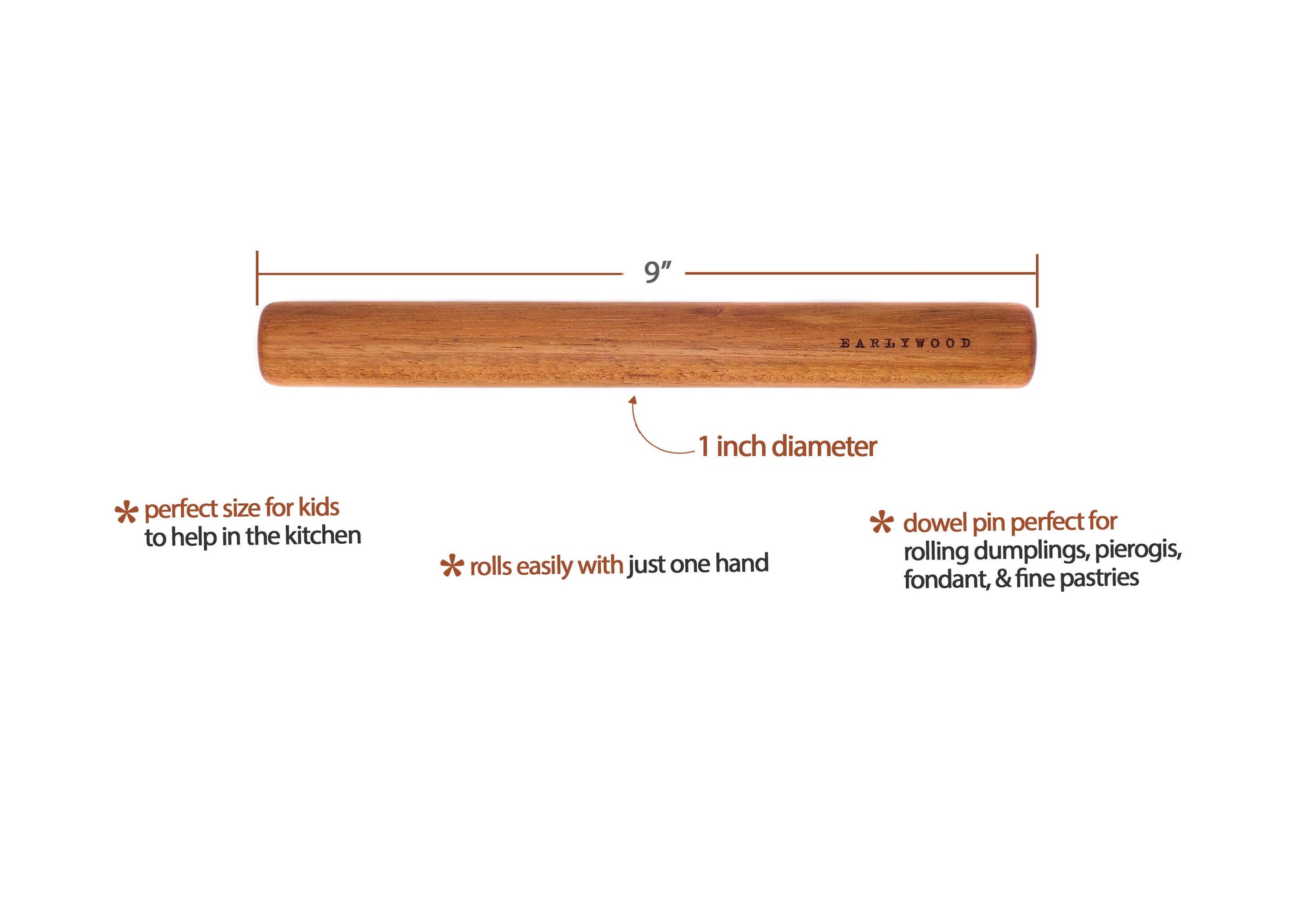 Dumpling Pin: Jatoba