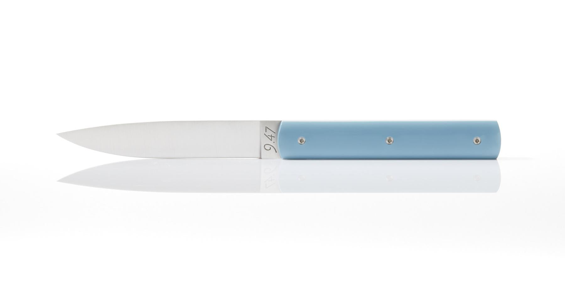 Perceval 9.47 Table Knife in Celadon Blue