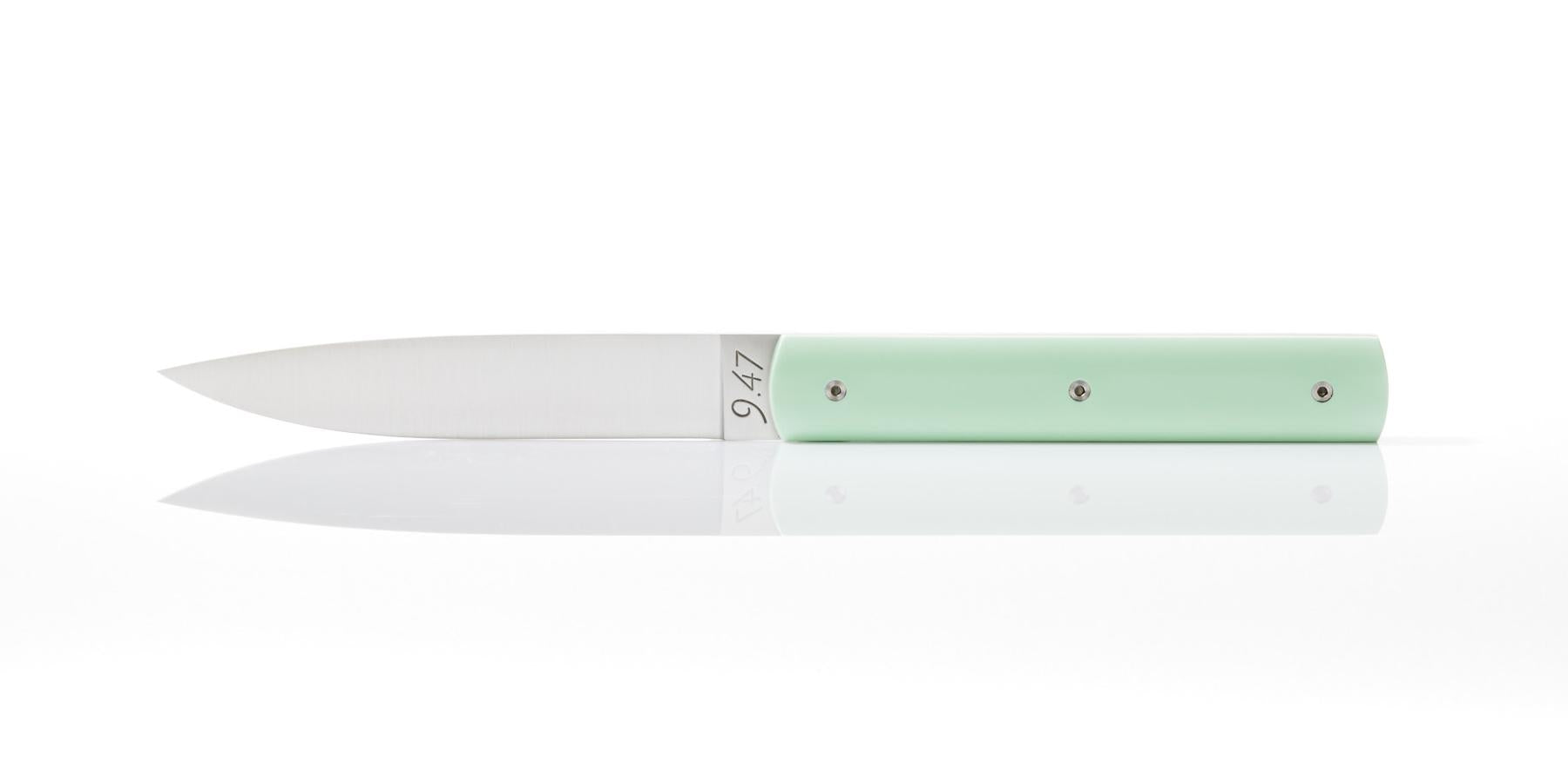 Perceval 9.47 Table Knife in Vert Pistache