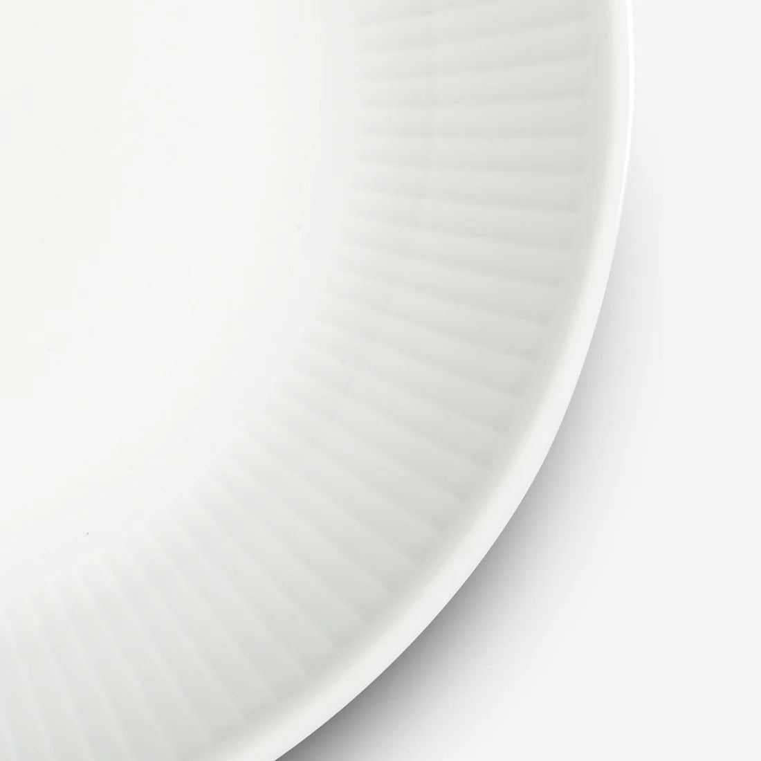 Pillivuyt Plisse Shallow Bowl 9" diam x 1.75" H - 28 oz