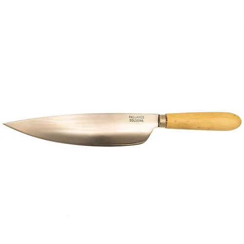 Pallares Solsona Carbon Steel Rounded 8"/22cm Kitchen Knife with Boxwood Handle