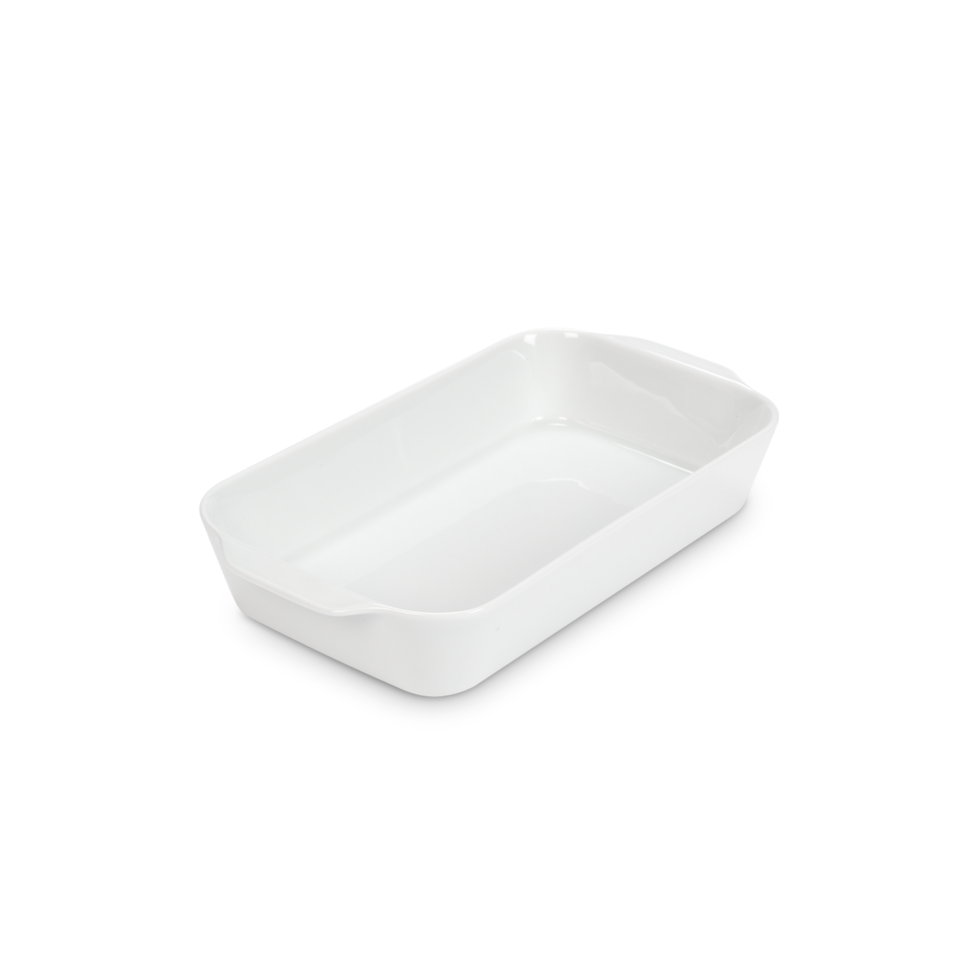 Pillivuyt Deep Rectangular Roaster With Ears Large - 13" L x 9" W x 2.5" H - 2.5 qt