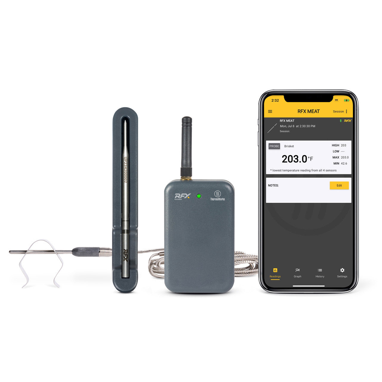 ThermoWorks RFX™ Wireless Probe Starter Kit 1-Probe