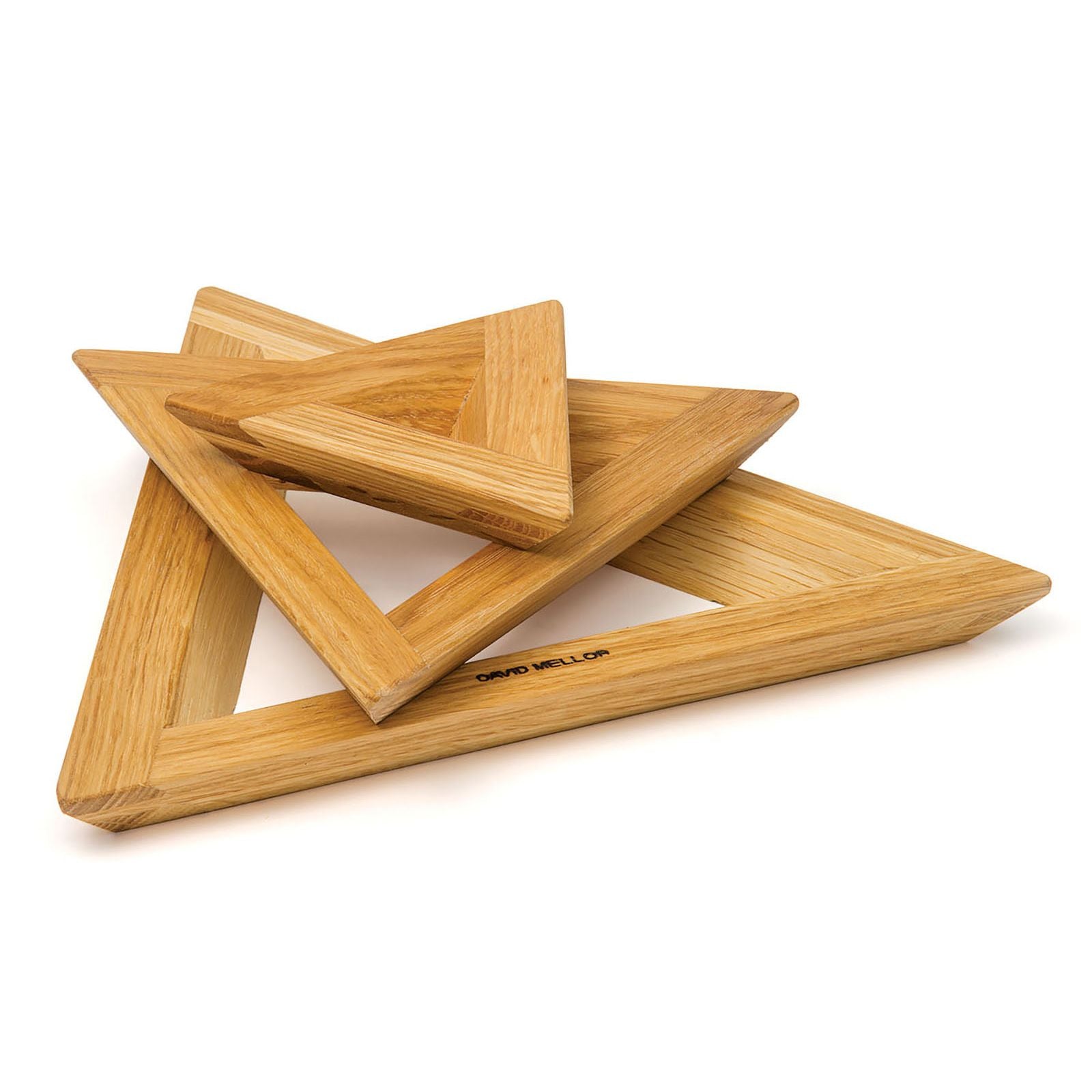 David Mellor Trivets, Oak, Set of 3