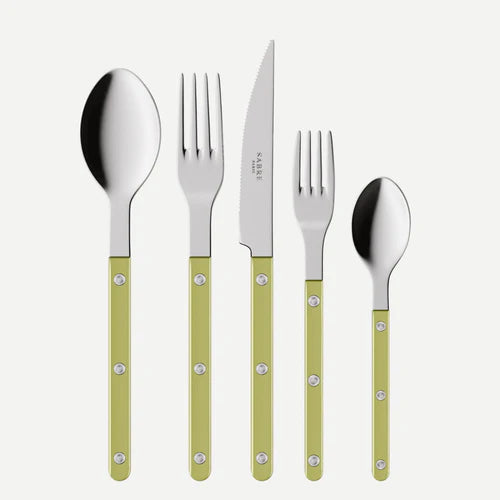 Sabre Bistro Pearly, Moss 5 pieces cutlery set