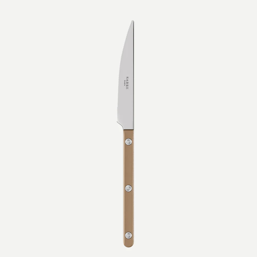 Sabre Dessert Knife Bistrot Pearly in Caramel and Shiny Finish