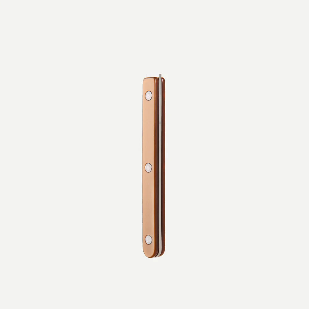 Sabre Dessert Knife Bistrot Pearly in Caramel and Shiny Finish