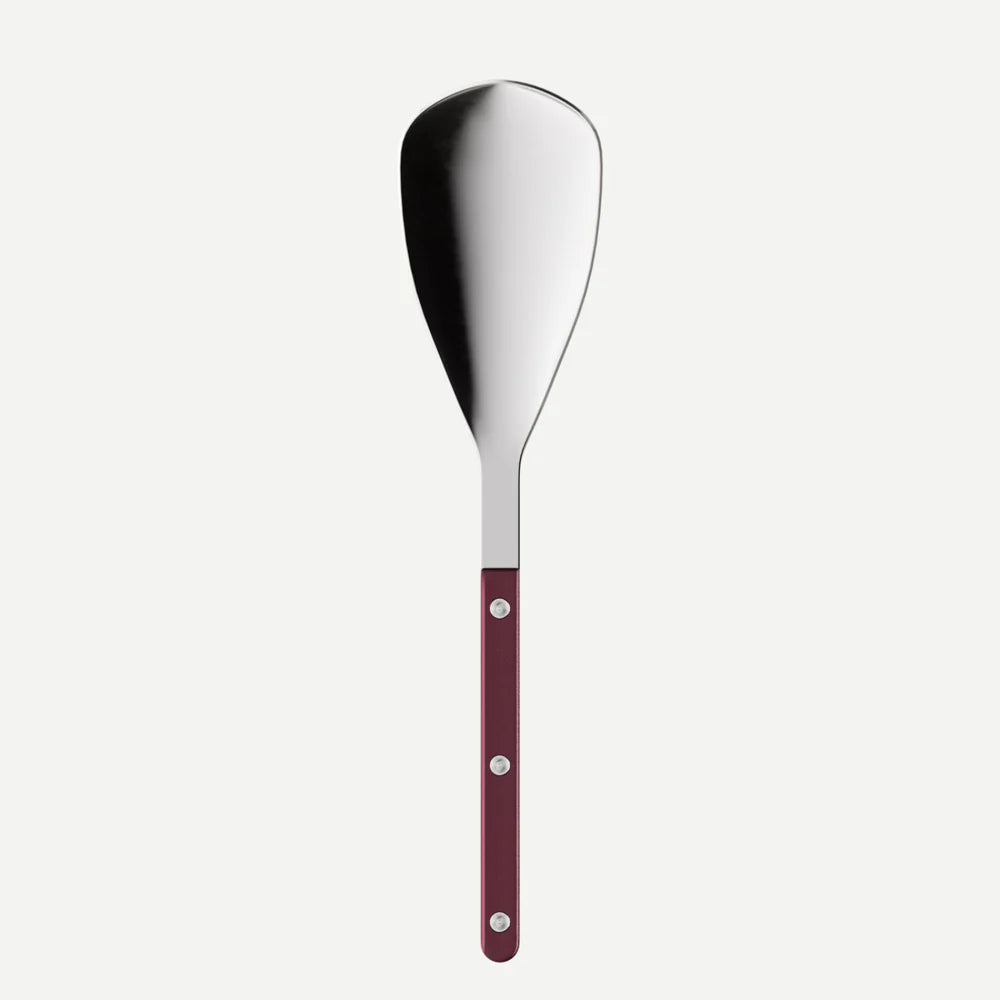 Sabre Rice Spoon Bistrot Pearly in Aubergine and Shiny Finish
