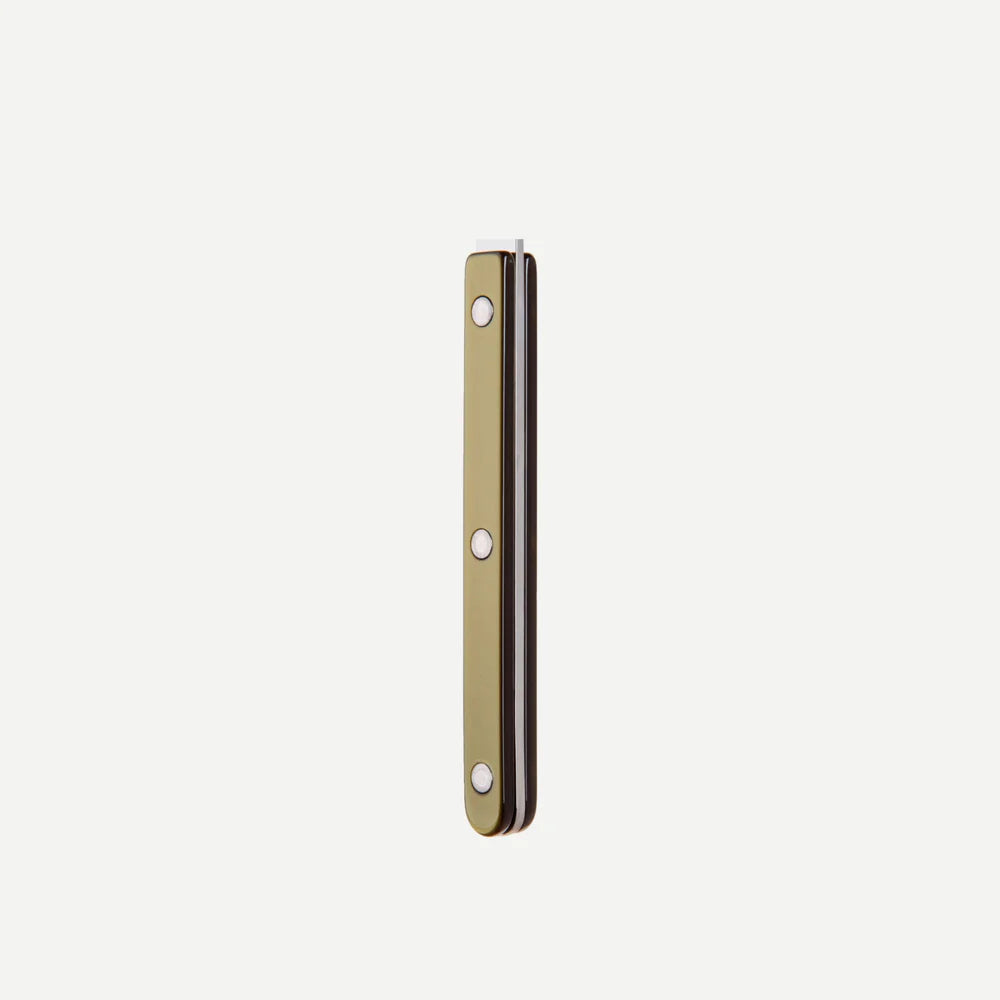 Sabre Small Fork Bistrot Pearly in Olive and Shiny Finish