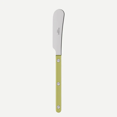 Sabre Butter Spreader Bistro Pearly in Moss and Shiny Finish