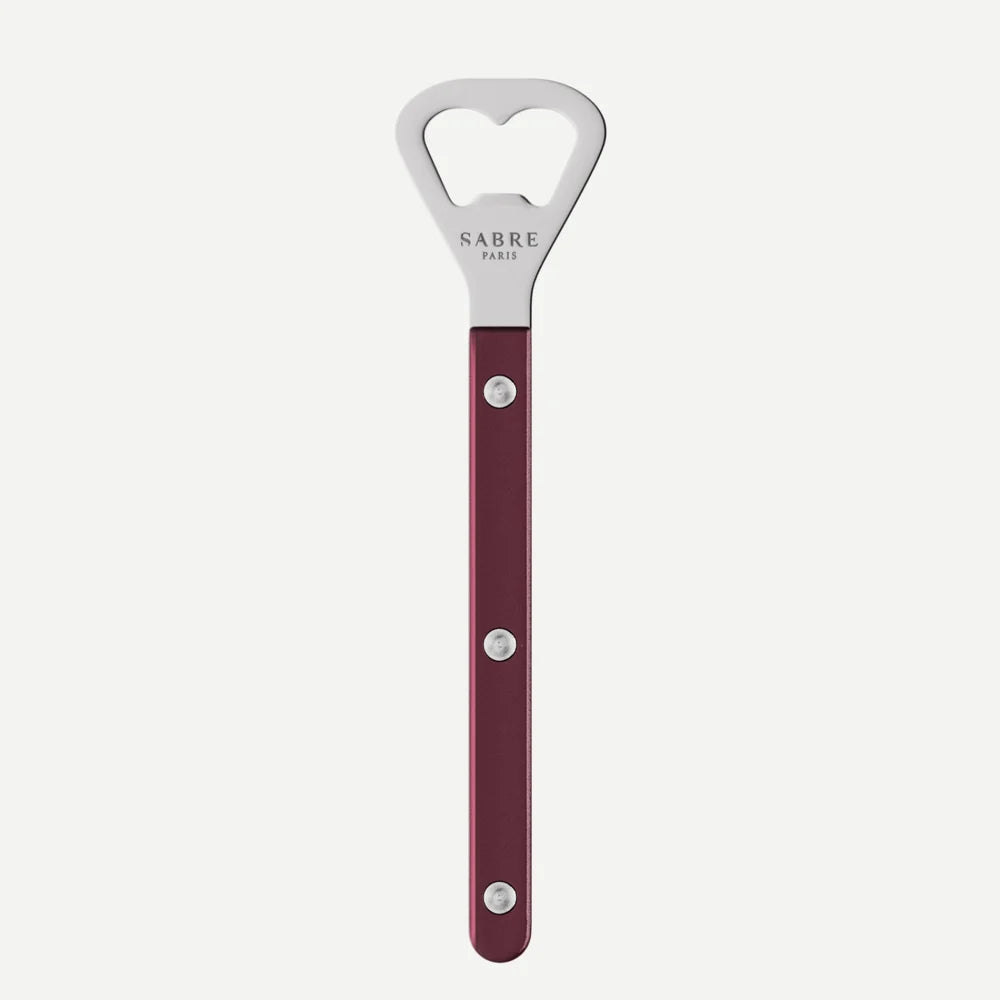 Sabre Bottle Opener Bistrot Pearly in Aubergine and Shiny Finish