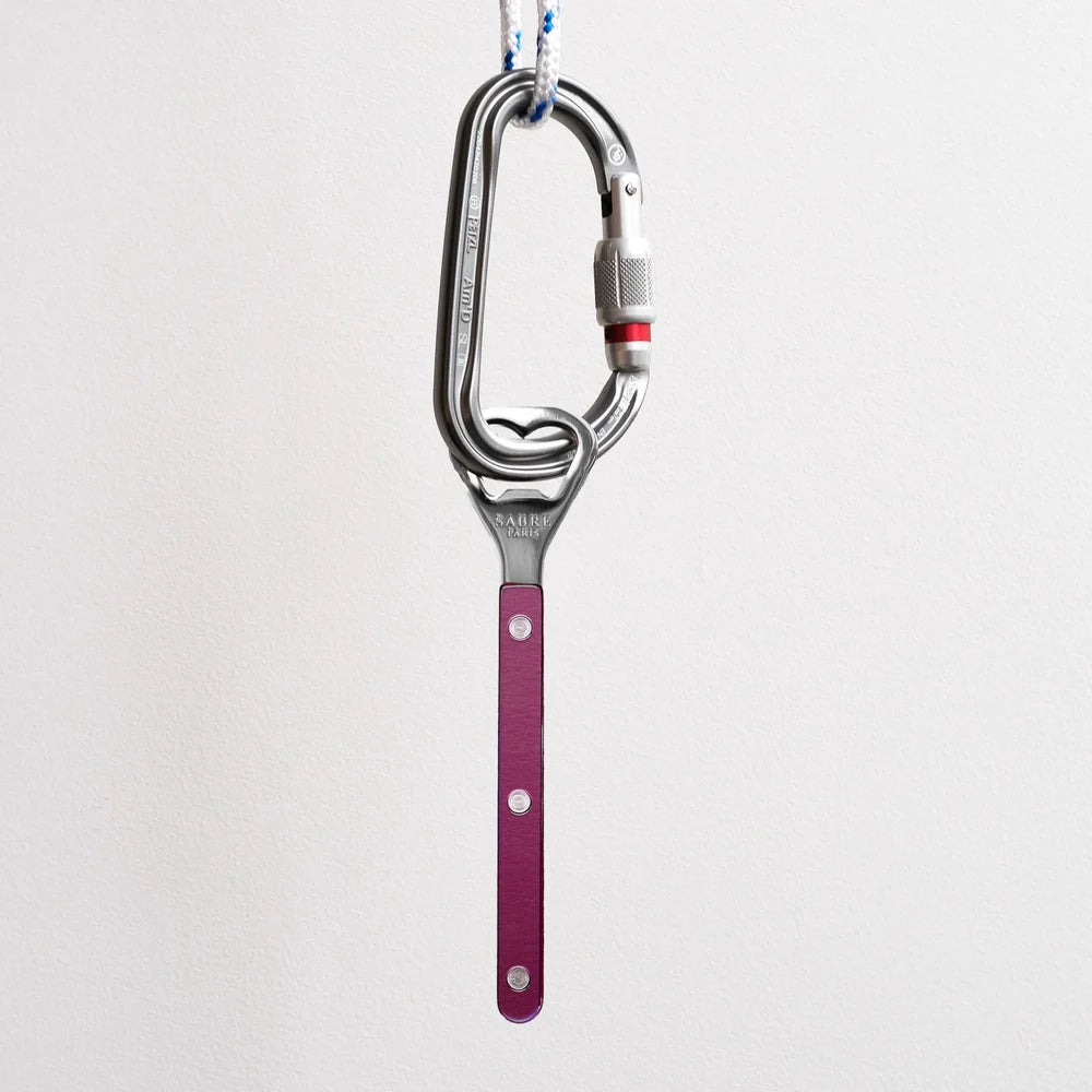 Sabre Bottle Opener Bistrot Pearly in Aubergine and Shiny Finish