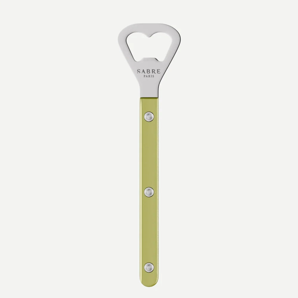 Sabre Bottle Opener Bistrot Pearly in Moss and Shiny Finish
