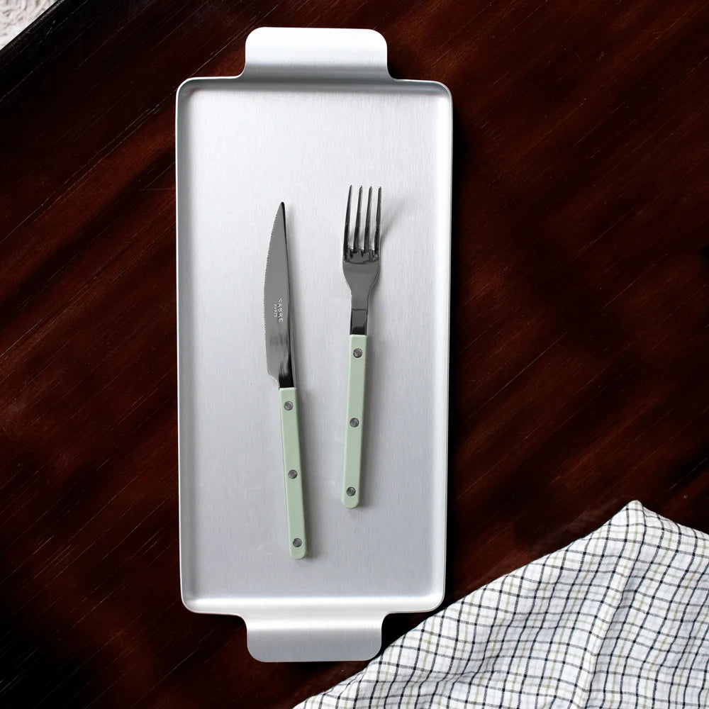 Sabre Dinner Fork Bistrot Solid in Asparagus and Shiny Finish