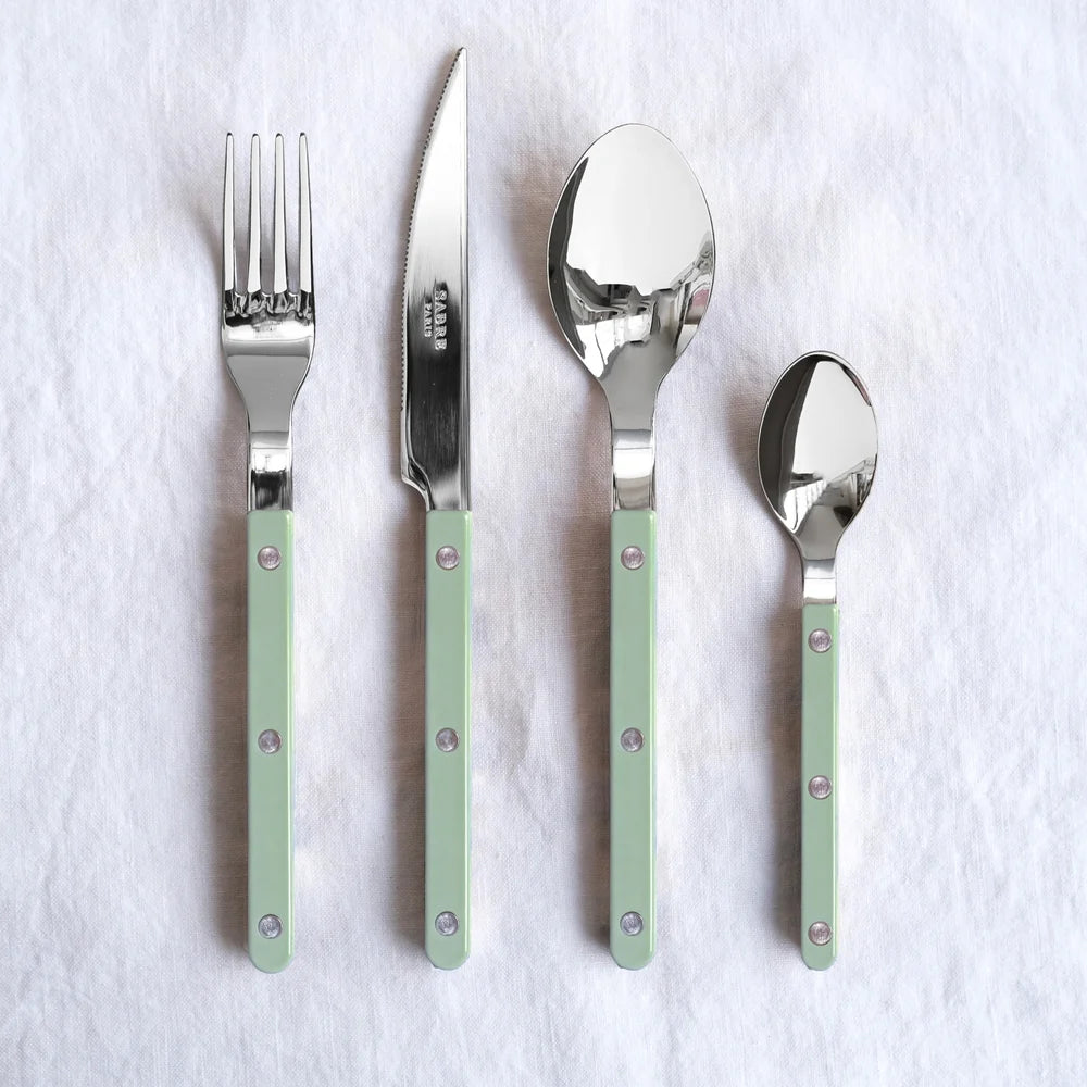 Sabre Dinner Fork Bistrot Solid in Asparagus and Shiny Finish
