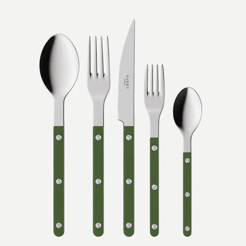 Sabre Shiny Bistrot Green Flatware Set