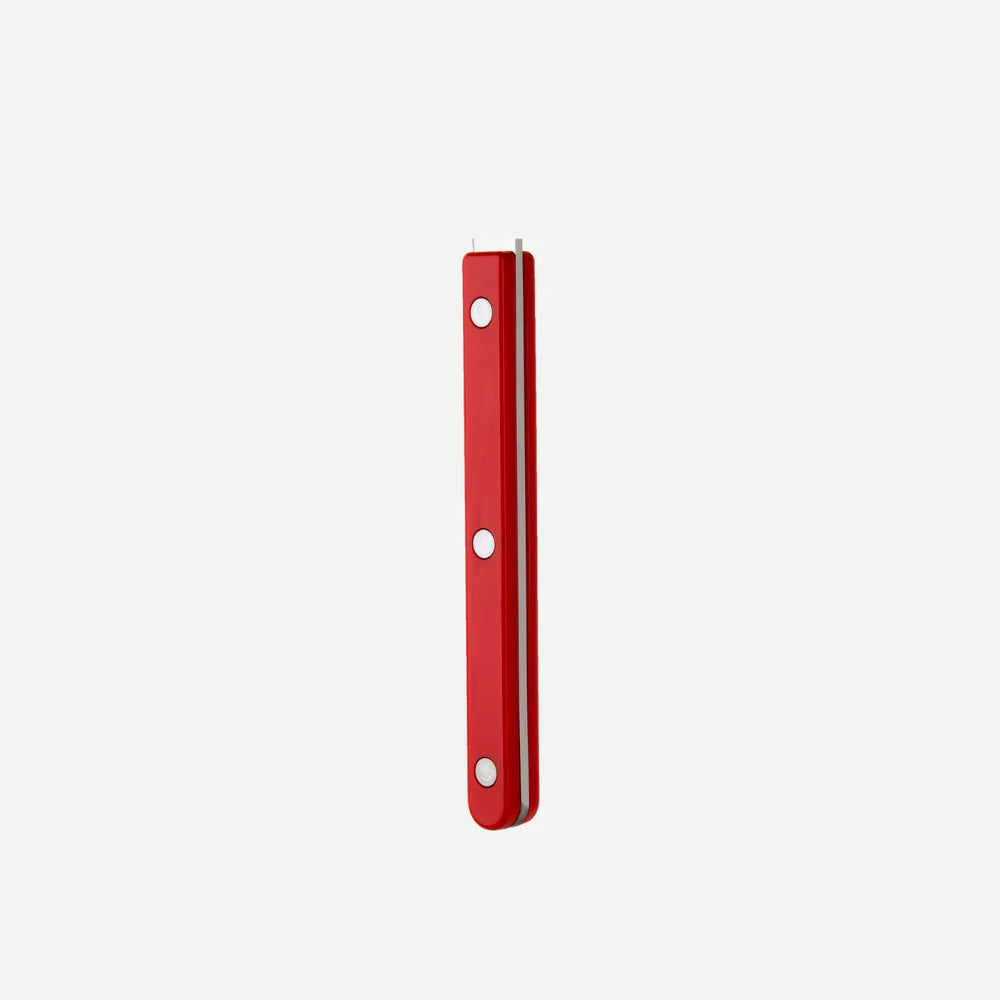 Sabre 5 pieces Cutlery Set Bistrot Solid in Red and Shiny Finish