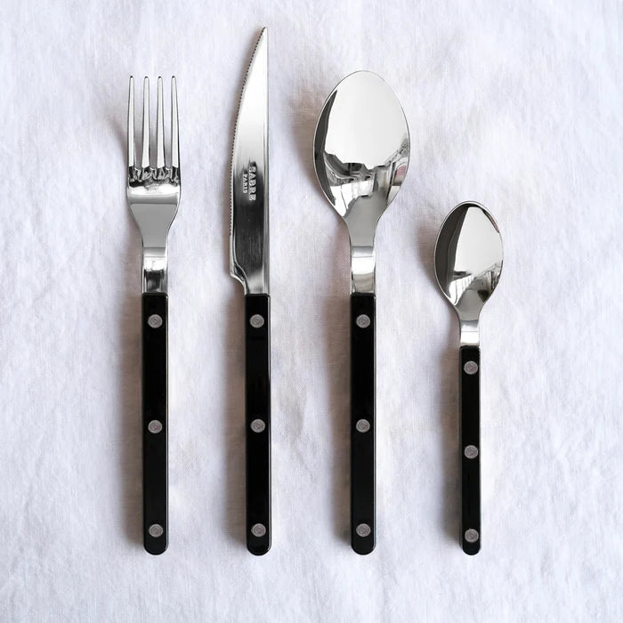 Sabre Shiny Bistrot Black Flatware Set