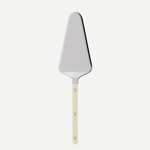 Sabre Tart Server Bistrot Solid in Ivory and Shiny Finish