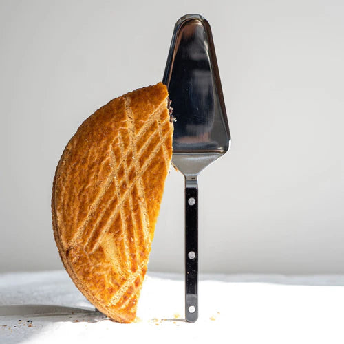 Sabre Tart Server Bistrot Solid in Black and Shiny Finish