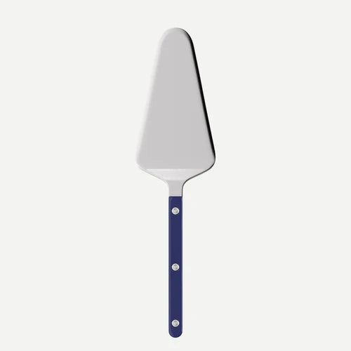 Sabre Tart Server Bistrot Solid in Navy Blue and Shiny Finish