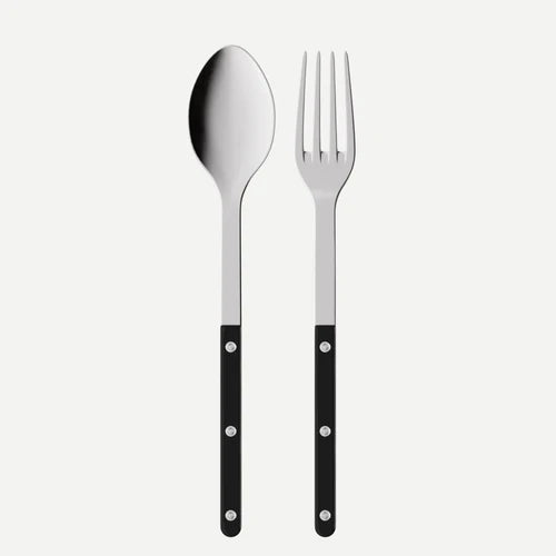 Sabre Serving Set Bistrot Solid in Black and Shiny Finish