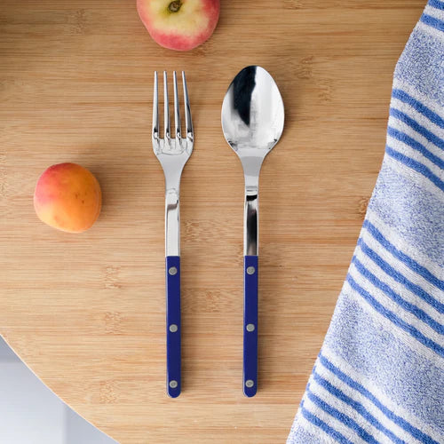Sabre Serving Set Bistrot Solid in Navy Blue and Shiny Finish