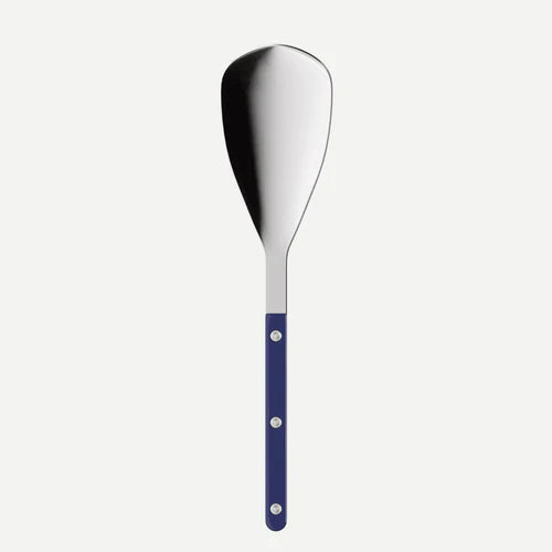 Sabre Rice Spoon Bistrot Solid in Navy Blue and Shiny Finish