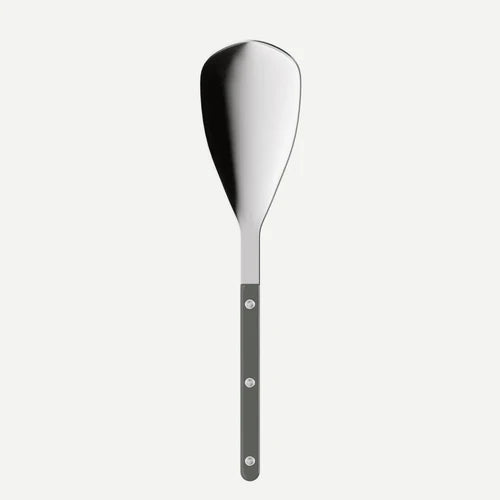 Sabre Rice Spoon Bistrot Solid in Dark Grey and Shiny Finish