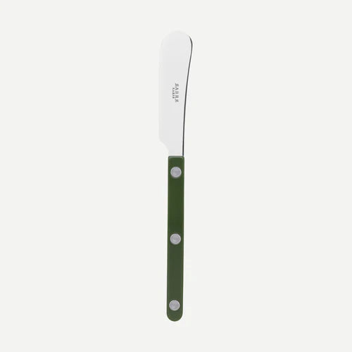 Sabre Butter Spreader Bistrot Solid in Green and Shiny Finish