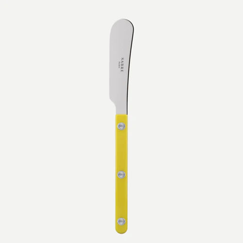 Sabre Butter Spreader Bistro Solid in Yellow and Shiny Finish