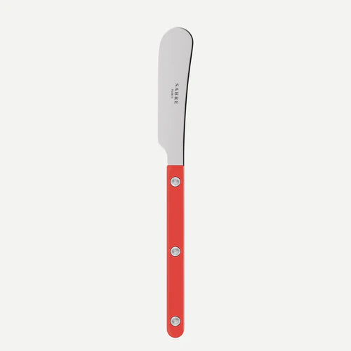 Sabre Butter Spreader Bistrot Solid in Red and Shiny Finish