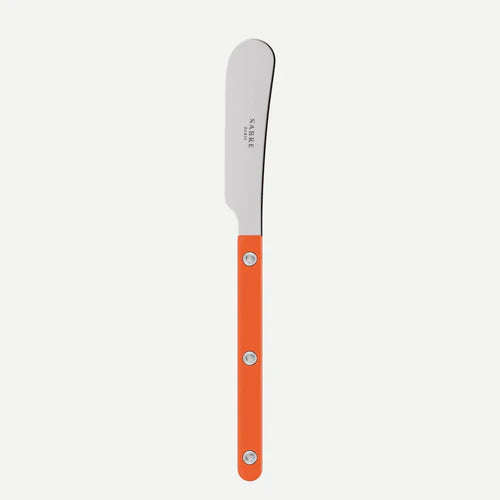 Sabre Butter Spreader Bistrot Solid in Orange and Shiny Finish