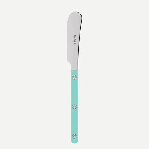 Sabre Butter Spreader Bistrot Solid in Turquoise and Shiny Finish