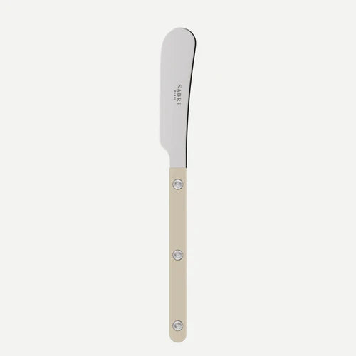 Sabre Butter Spreader Bistrot Solid in Light Kaki and Shiny Finish