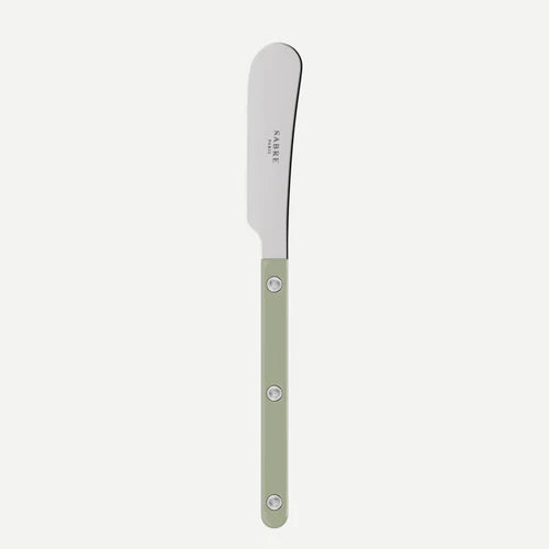 Sabre Butter Spreader Bistrot Solid in Asparagus and Shiny Finish