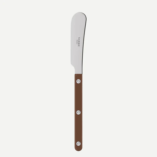 Sabre Butter Spreader Bistrot Solid in Chocolate and Shiny Finish