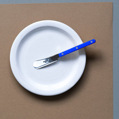 Sabre Butter Spreader Bistrot Solid in Lapis Blue and Shiny Finish