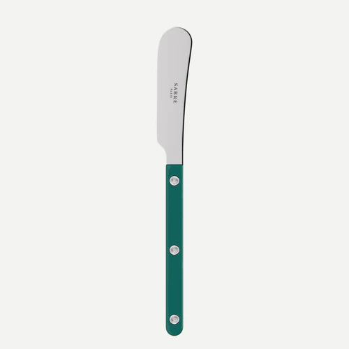 Sabre Butter Spreader Bistrot Solid in Aquamarine and Shiny Finish