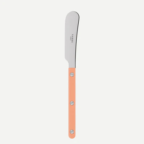 Sabre Butter Spreader Bistrot Solid in Nude Pink and Shiny Finish